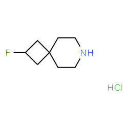 ChemSpider 2D Image | 2-fluoro-7-azaspiro[3.5]nonane hydrochloride | C8H15ClFN