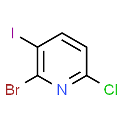 ChemSpider 2D Image | 2-Bromo-6-chloro-3-iodopyridine | C5H2BrClIN