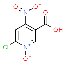 ChemSpider 2D Image | 6-Chloro-4-nitronicotinic acid 1-oxide | C6H3ClN2O5