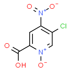 ChemSpider 2D Image | 5-Chloro-4-nitro-2-pyridinecarboxylic acid 1-oxide | C6H3ClN2O5