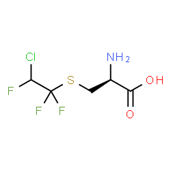 ChemSpider 2D Image | S-(2-Chloro-1,1,2-trifluoroethyl)-D-cysteine | C5H7ClF3NO2S