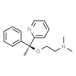 ChemSpider 2D Image | N,N-Dimethyl-2-[(1S)-1-phenyl-1-(2-pyridinyl)ethoxy]ethanamine | C17H22N2O