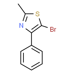 ChemSpider 2D Image | 5-Bromo-2-methyl-4-phenylthiazole | C10H8BrNS