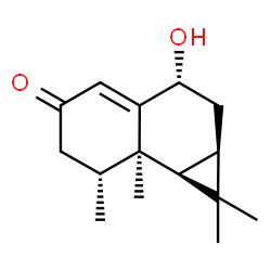 ChemSpider 2D Image | (9alpha)-9-Hydroxyaristol-1(10)-en-2-one | C15H22O2