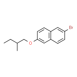ChemSpider 2D Image | 2-Bromo-6-(2-methylbutoxy)naphthalene | C15H17BrO
