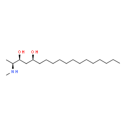ChemSpider 2D Image | (2S,3S,5S)-2-(Methylamino)-3,5-octadecanediol | C19H41NO2