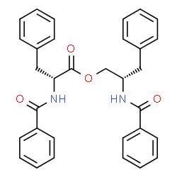 ChemSpider 2D Image | (2S)-2-(Benzoylamino)-3-phenylpropyl N-benzoyl-D-phenylalaninate | C32H30N2O4