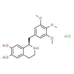 ChemSpider 2D Image | (+)-tretoquinol hydrochloride anhydrous | C19H24ClNO5