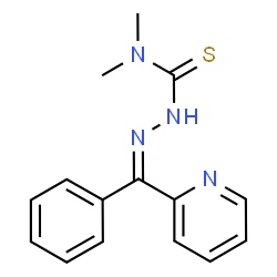 ChemSpider 2D Image | (2Z)-N,N-Dimethyl-2-[phenyl(2-pyridinyl)methylene]hydrazinecarbothioamide | C15H16N4S