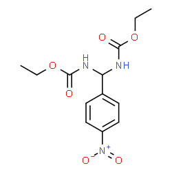 ChemSpider 2D Image | Diethyl [(4-nitrophenyl)methylene]biscarbamate | C13H17N3O6
