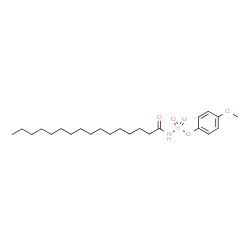 ChemSpider 2D Image | 4-Methoxyphenyl palmitoylsulfamate | C23H39NO5S