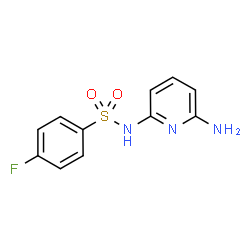 ChemSpider 2D Image | N-(6-Amino-2-pyridinyl)-4-fluorobenzenesulfonamide | C11H10FN3O2S