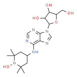 ChemSpider 2D Image | N-(1-Hydroxy-2,2,6,6-tetramethyl-4-piperidinyl)-9-pentofuranosyl-9H-purin-6-amine | C19H30N6O5
