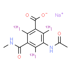ChemSpider 2D Image | sodium iotalamate (131I) | C11H8131I3N2NaO4