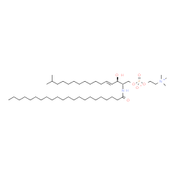 ChemSpider 2D Image | N-docosanoyl-15-methylhexadecasphingosine-1-phosphocholine | C44H89N2O6P