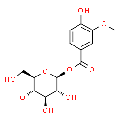 ChemSpider 2D Image | 1-O-vanilloyl-beta-D-glucose | C14H18O9
