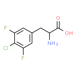 ChemSpider 2D Image | 4-Chloro-3,5-difluorophenylalanine | C9H8ClF2NO2
