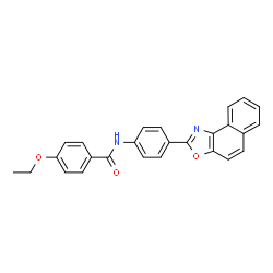 ChemSpider 2D Image | 4-Ethoxy-N-[4-(naphtho[1,2-d][1,3]oxazol-2-yl)phenyl]benzamide | C26H20N2O3