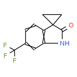 ChemSpider 2D Image | 6'-(TRIFLUOROMETHYL)SPIRO[CYCLOPROPANE-1,3'-INDOLIN]-2'-ONE | C11H8F3NO