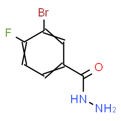 ChemSpider 2D Image | 3-Bromo-4-fluorobenzohydrazide | C7H6BrFN2O