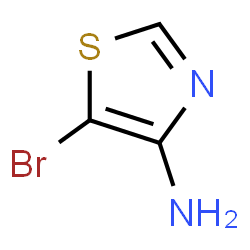 ChemSpider 2D Image | 5-Bromo-4-thiazolamine | C3H3BrN2S