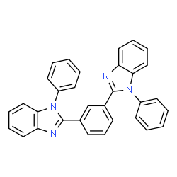 ChemSpider 2D Image | 1,3-Bis(1-phenyl-1H-benzo[d]imidazol-2-yl)benzene | C32H22N4