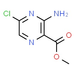 ChemSpider 2D Image | Methyl 3-amino-5-chloropyrazine-2-carboxylate | C6H6ClN3O2