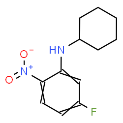 ChemSpider 2D Image | N-Cyclohexyl-5-fluoro-2-nitroaniline | C12H15FN2O2
