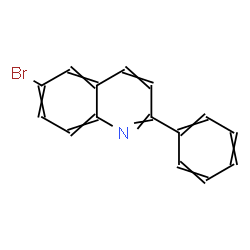 ChemSpider 2D Image | 6-Bromo-2-phenylquinoline | C15H10BrN