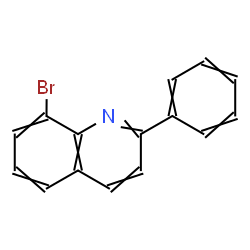 ChemSpider 2D Image | 8-Bromo-2-phenylquinoline | C15H10BrN
