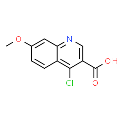 ChemSpider 2D Image | 4-Chloro-7-methoxy-3-quinolinecarboxylic acid | C11H8ClNO3