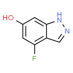 ChemSpider 2D Image | 4-Fluoro-1H-indazol-6-ol | C7H5FN2O