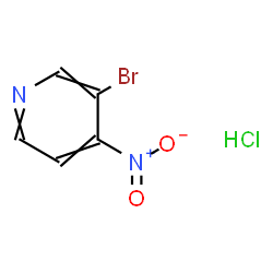 ChemSpider 2D Image | 3-Bromo-4-nitropyridine hydrochloride | C5H4BrClN2O2