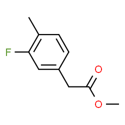 ChemSpider 2D Image | Methyl (3-fluoro-4-methylphenyl)acetate | C10H11FO2