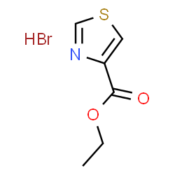 ChemSpider 2D Image | Ethyl thiazole-4-carboxylate hydrobromide | C6H8BrNO2S