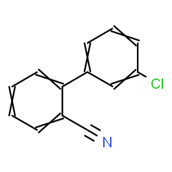 ChemSpider 2D Image | 3'-Chloro-2-biphenylcarbonitrile | C13H8ClN