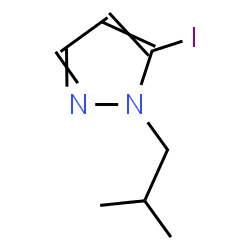 ChemSpider 2D Image | 5-IODO-1-ISOBUTYLPYRAZOLE | C7H11IN2