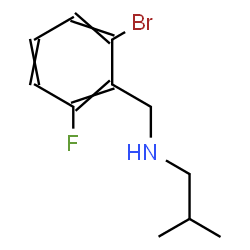 ChemSpider 2D Image | N-ISOBUTYL 2-BROMO-6-FLUOROBENZYLAMINE | C11H15BrFN