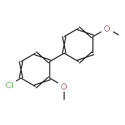 ChemSpider 2D Image | 4-Chloro-2,4'-dimethoxybiphenyl | C14H13ClO2