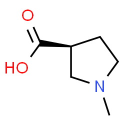 ChemSpider 2D Image | (3S)-1-Methyl-3-pyrrolidinecarboxylic acid | C6H11NO2