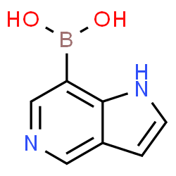 ChemSpider 2D Image | 1H-Pyrrolo[3,2-c]pyridin-7-ylboronic acid | C7H7BN2O2