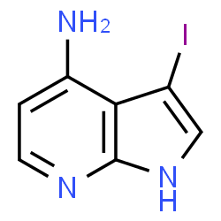 ChemSpider 2D Image | 3-Iodo-1H-pyrrolo[2,3-b]pyridin-4-amine | C7H6IN3