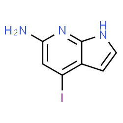 ChemSpider 2D Image | 4-Iodo-1H-pyrrolo[2,3-b]pyridin-6-amine | C7H6IN3