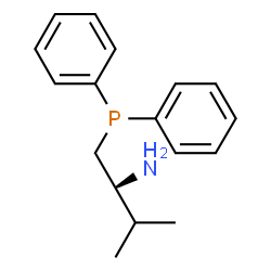ChemSpider 2D Image | (2S)-1-diphenylphosphanyl-3-methylbutan-2-amine | C17H22NP