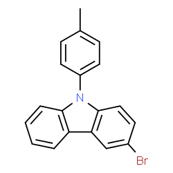 ChemSpider 2D Image | 3-Bromo-9-(4-methylphenyl)-9H-carbazole | C19H14BrN