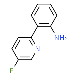 ChemSpider 2D Image | 2-(5-Fluoro-2-pyridinyl)aniline | C11H9FN2