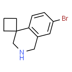 ChemSpider 2D Image | 7'-Bromo-2',3'-dihydro-1'H-spiro[cyclobutane-1,4'-isoquinoline] | C12H14BrN