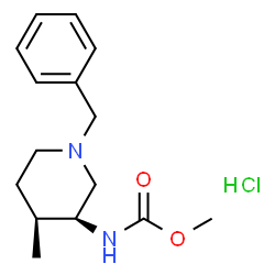 ChemSpider 2D Image | cis-N-Benzyl-3-methoxycarbonylamino-4-methylpiperidine Hydrochloride | C15H23ClN2O2