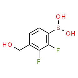 ChemSpider 2D Image | (2,3-Difluoro-4-(hydroxymethyl)phenyl)boronic acid | C7H7BF2O3