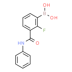 ChemSpider 2D Image | [2-Fluoro-3-(phenylcarbamoyl)phenyl]boronic acid | C13H11BFNO3